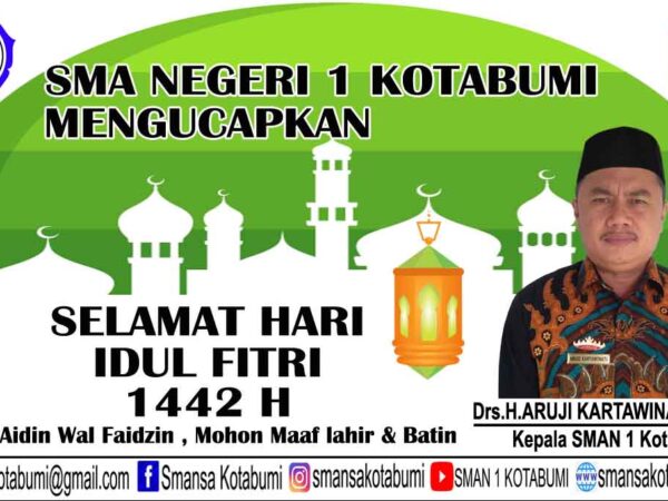 Keluarga Besar SMAN 1 Kotabumi mengucapkan Selamat hari Idul Fitri 1442 H Keluarga Besar SMAN 1 Kotabumi mengucapkan Selamat hari Idul Fitri 1442 H