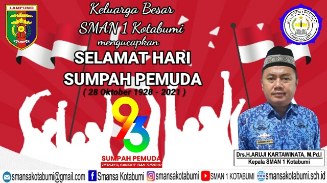 Selamat Hari Sumpah Pemuda , 28 Oktober 2021