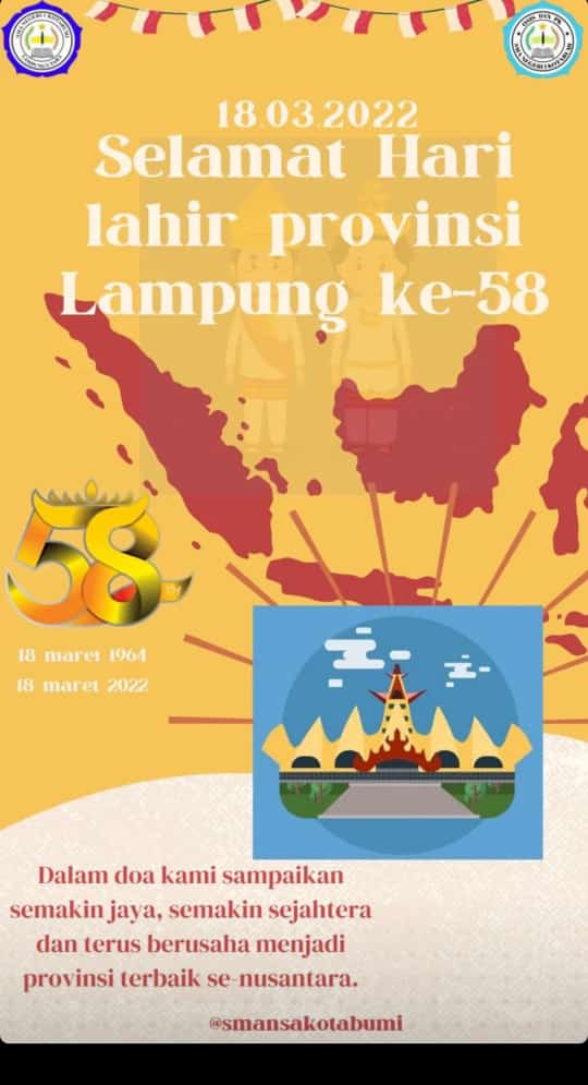 Selamat Hari Lahir Provinsi Lampung ke-58