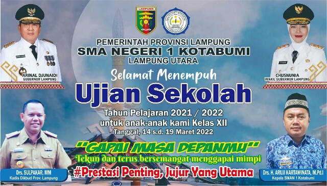 Selamat Menempuh Ujian Sekolah Tahun Pelajaran 2021/2022