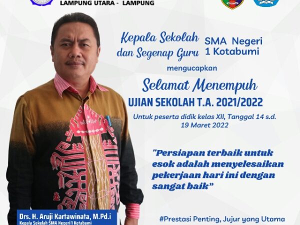 Selamat Menempuh Ujian Sekolah T.A 2021/2022