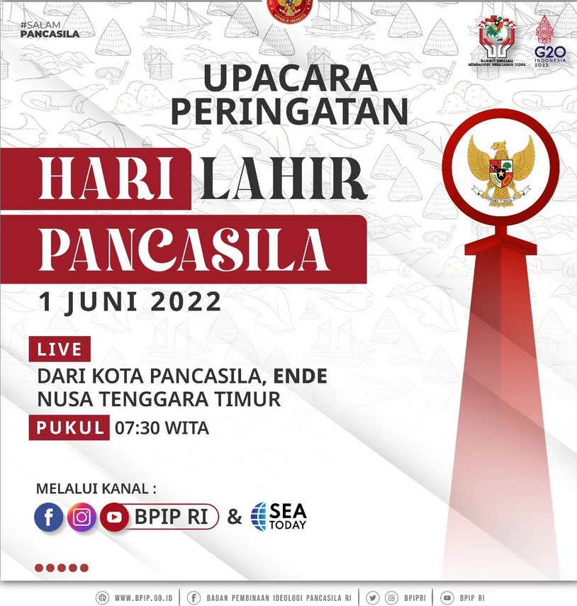 Pedoman Peringatan Hari Lahir Pancasila Tahun 2022 oleh Kemdikbudristek