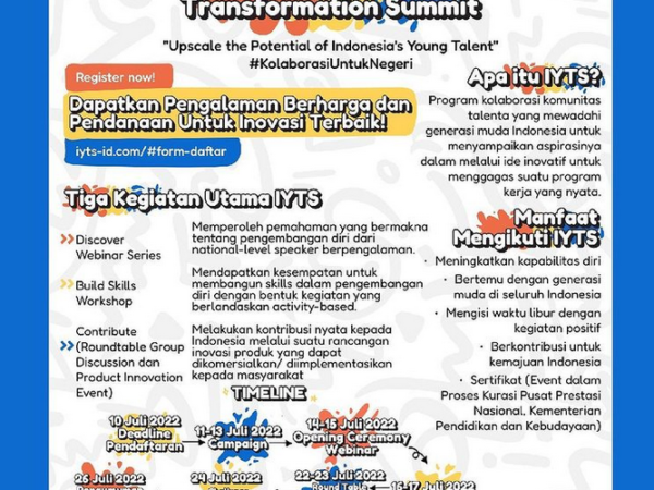 Kolaborasi Untuk Negeri melalui Program Indonesian Youth Transformation Summit 2022 Kolaborasi Untuk Negeri melalui Program Indonesian Youth Transformation Summit 2022