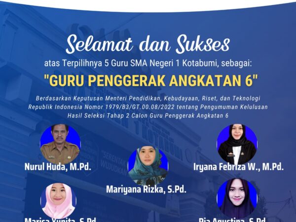 5 Guru SMA Negeri 1 Kotabumi Tepilih Menjadi Guru Penggerak Angkatan 6 5 Guru SMA Negeri 1 Kotabumi Tepilih Menjadi Guru Penggerak Angkatan 6
