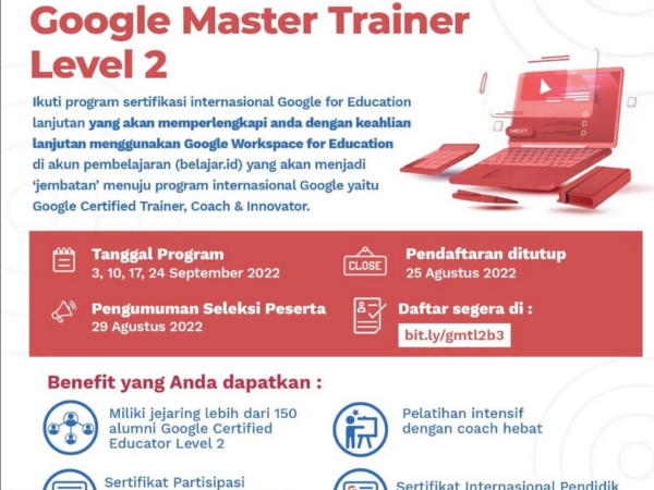 Seleksi Google Master Trainer Level 2 Batch 3 Seleksi Google Master Trainer Level 2 Batch 3