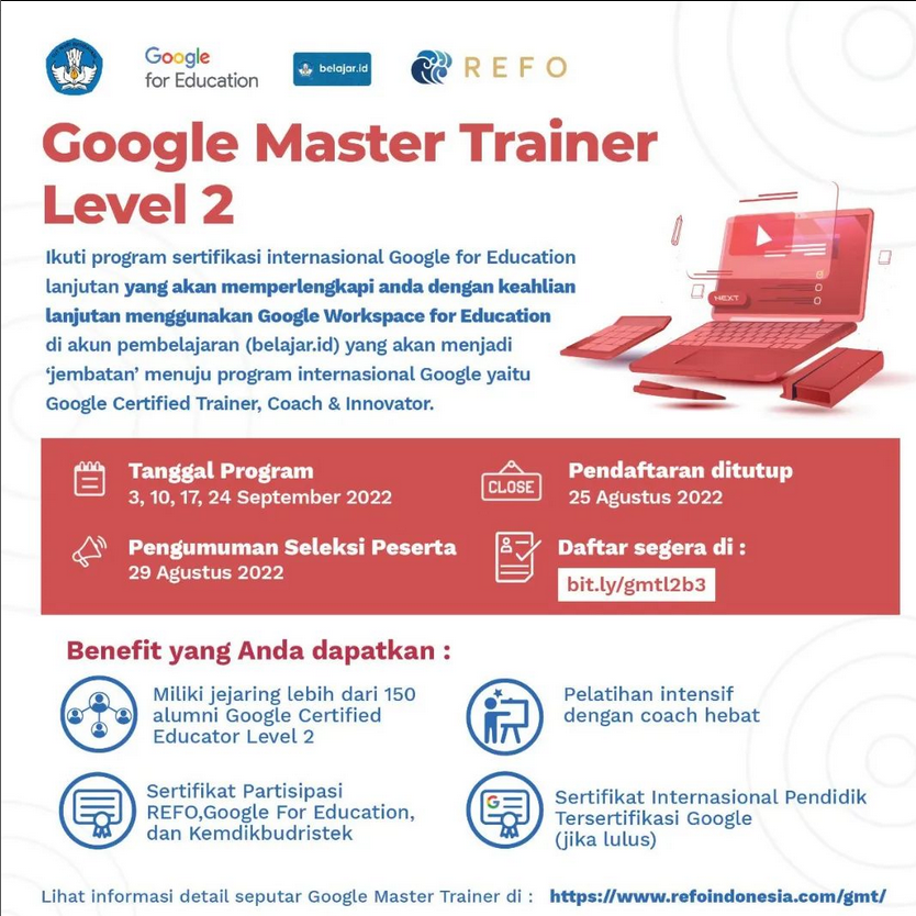 Seleksi Google Master Trainer Level 2 Batch 3 Seleksi Google Master Trainer Level 2 Batch 3
