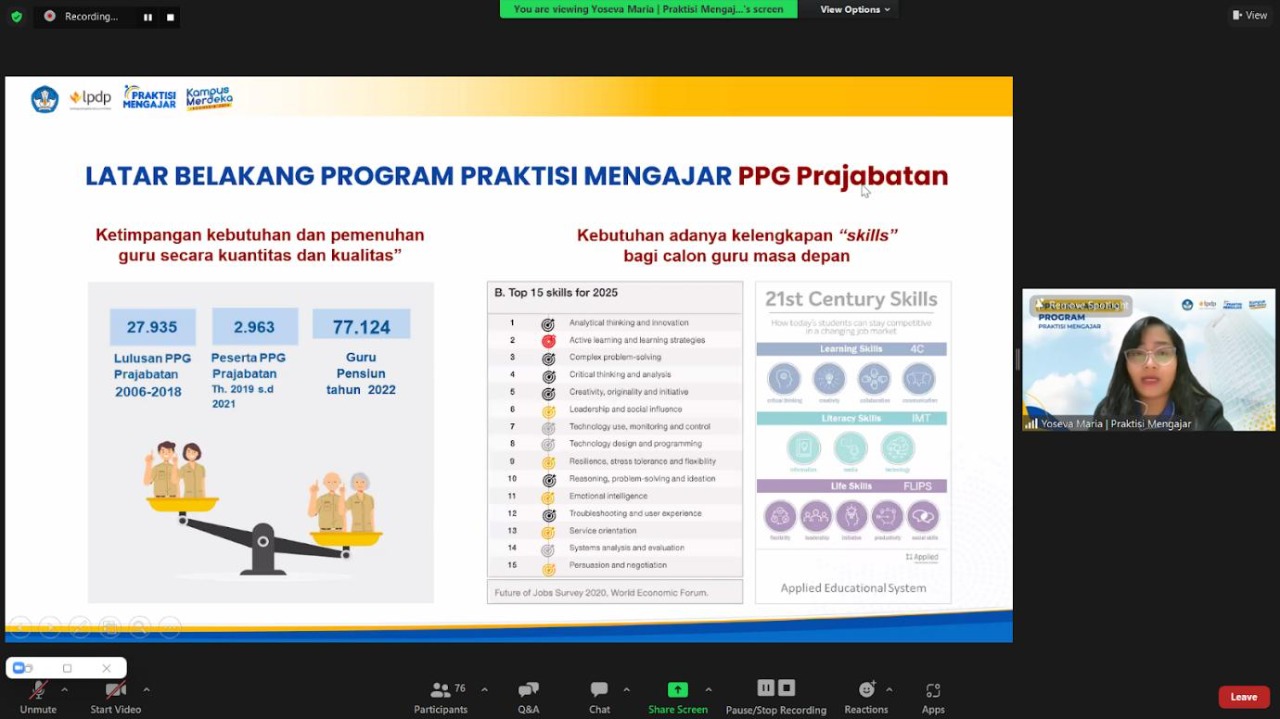 Praktisi Mengajar Gelar Sosialisasi Pendaftaran Gelombang Pendidikan Profesi Guru Prajabatan Praktisi Mengajar Gelar Sosialisasi Pendaftaran Gelombang Pendidikan Profesi Guru Prajabatan