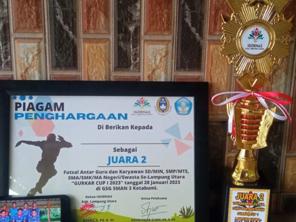 IGORNAS Lampung Utara Adakan Lomba Futsal, SMAN 1 Kotabumi Raih Juara Kedua IGORNAS Lampung Utara Adakan Lomba Futsal, SMAN 1 Kotabumi Raih Juara Kedua