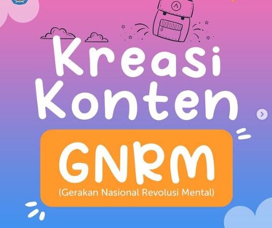 Lomba Kreasi Konten Video Gerakan Nasional Revolusi Mental (GNRM) Untuk Siswa SMA