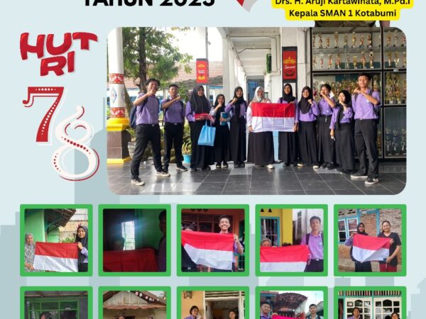 Siswa-siswi SMAN 1 Kotabumi Menyambut Hari Kemerdekaan dengan Pembagian Bendera Merah Putih ke Masyarakat Sekitar Sekolah