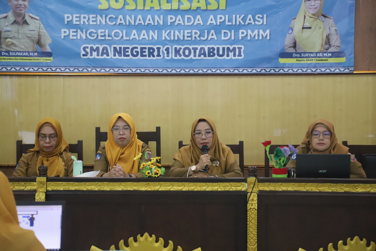 Rapat Dinas Perencanaan di SMA Negeri 1 Kotabumi: Evaluasi Pembelajaran dan Sosialisasi Pengelolaan Kinerja Pada Aplikasi PMM