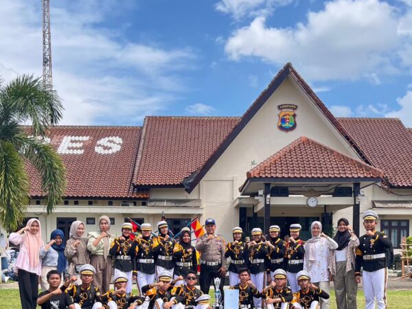 Paski SMA N 1 Kotabumi Sabet Juara 1 Lomba Patroli Keamanan Sekolah (PKS) di Polres Lampung Utara
