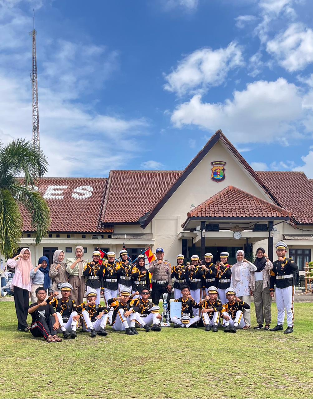 Paski SMA N 1 Kotabumi Sabet Juara 1 Lomba Patroli Keamanan Sekolah (PKS) di Polres Lampung Utara