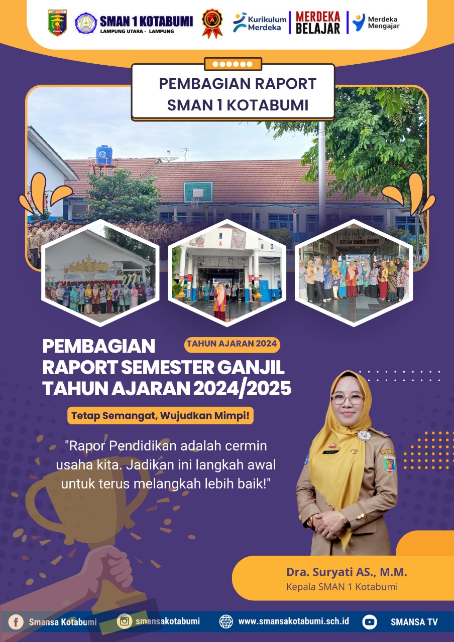 SMA Negeri 1 Kotabumi Gelar Pembagian Rapor Semester Ganjil Tahun Ajaran 2024/2025