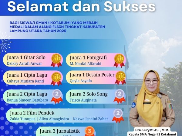SMA Negeri 1 Kotabumi Borong Gelar Juara dalam Seleksi FLS3N Tingkat Kabupaten Lampung Utara Tahun 2025