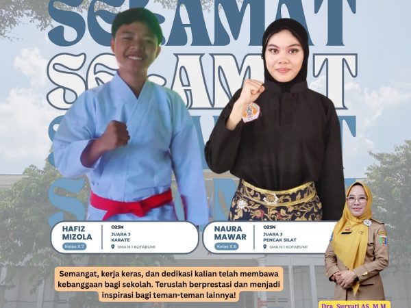 Dua Siswa SMA Negeri 1 Kotabumi Raih Juara pada Ajang O2SN Tingkat Kabupaten Lampung Utara 2025