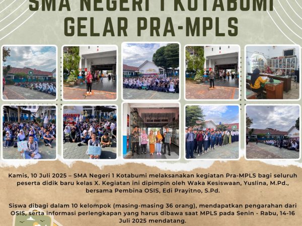 SMA Negeri 1 Kotabumi Gelar Pra-MPLS, Siapkan Siswa Baru Hadapi Masa Pengenalan Sekolah