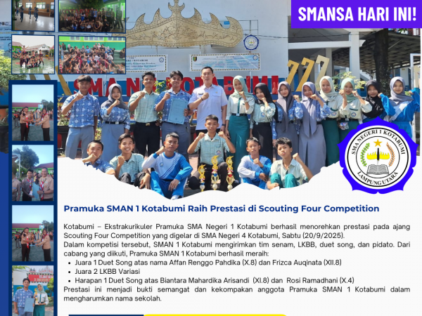 Ekstrakurikuler Pramuka SMA Negeri 1 Kotabumi Ukir Prestasi di Scouting Four Competition SMAN 4 Kotabumi
