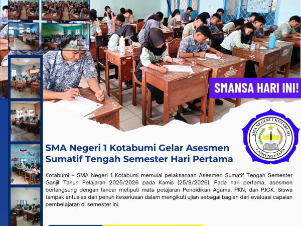 SMA Negeri 1 Kotabumi Gelar Asesmen Sumatif Tengah Semester Ganjil Tahun Ajaran 2025/2026