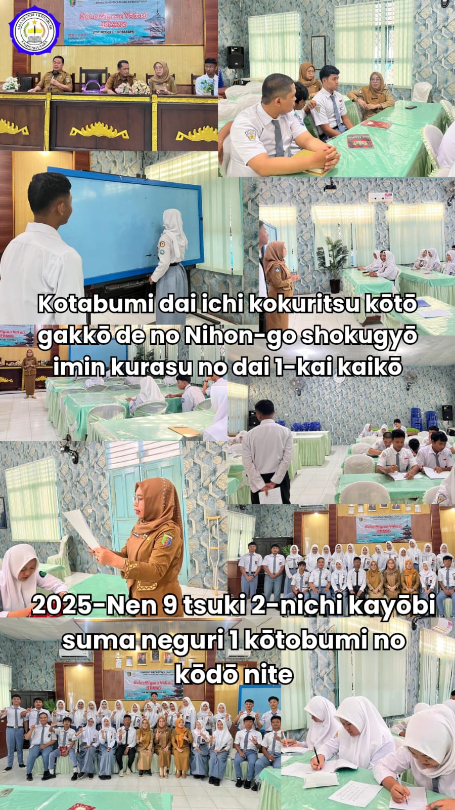 SMAN 1 Kotabumi Resmi Membuka Kelas Migrant Vokasi Bahasa Jepang