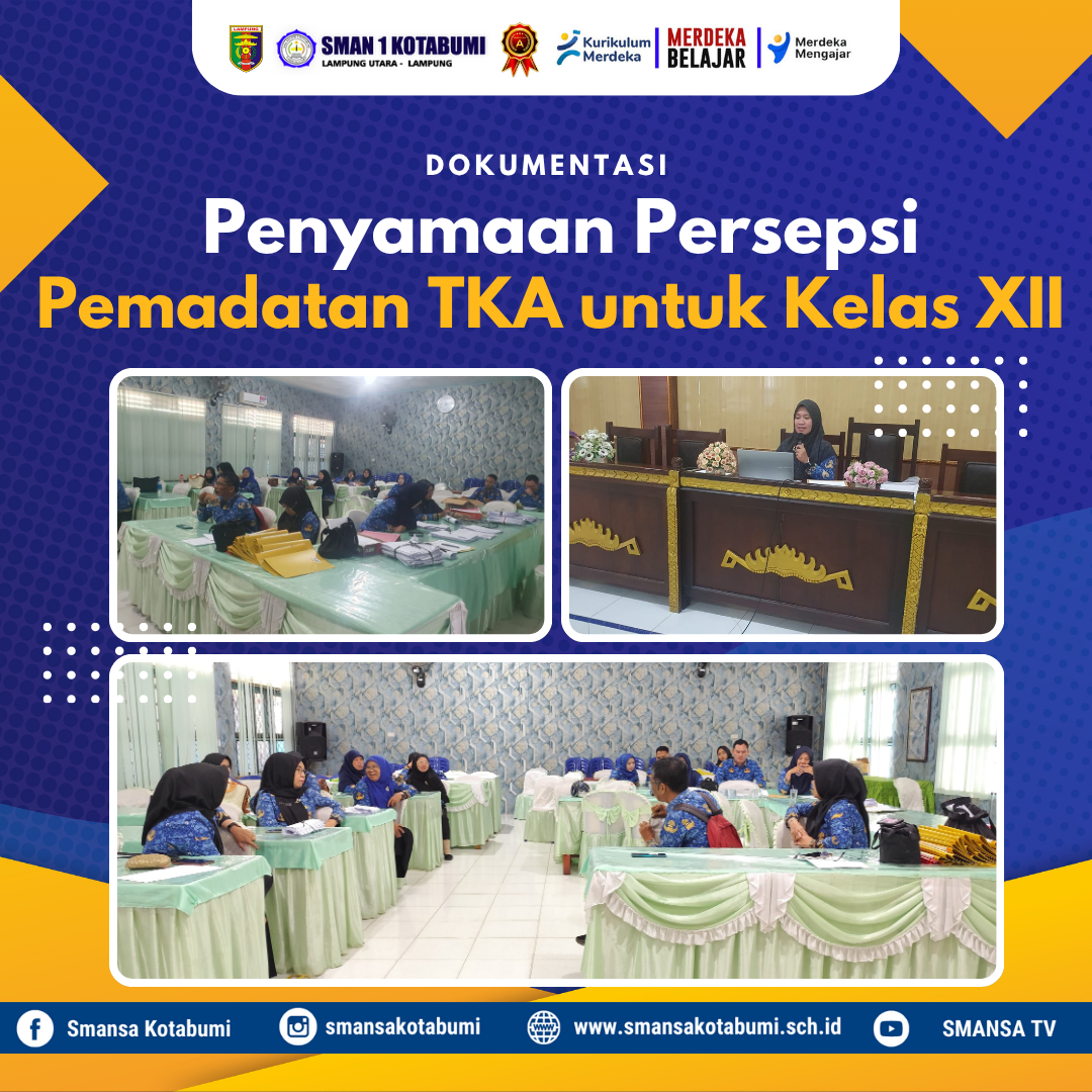 Fokus Persiapan Akademik, SMA Negeri 1 Kotabumi Laksanakan Pemadatan TKA 2–24 Oktober 2025