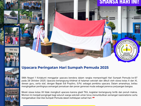 SMA Negeri 1 Kotabumi Gelar Upacara Peringatan Hari Sumpah Pemuda 2025
