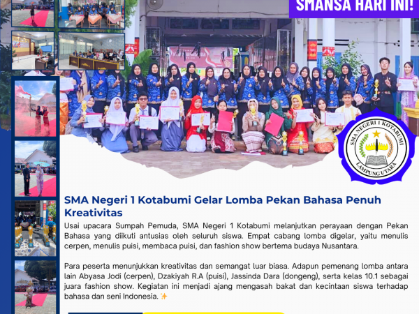 SMA Negeri 1 Kotabumi Gelar Lomba Pekan Bahasa Penuh Kreativitas
