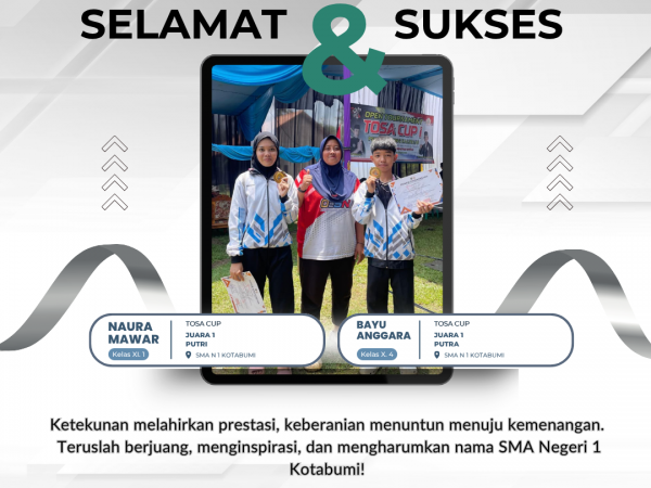 Siswa SMAN 1 Kotabumi Raih Juara 1 dalam Kejuaraan Pencak Silat TOSA CUP Se-Lampung 2025