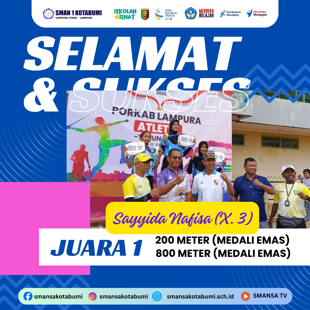 Siswa-Siswi SMA Negeri 1 Kotabumi Raih Banyak Emas di PORKAB Lampung Utara