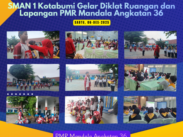 SMAN 1 Kotabumi Gelar Diklat Ruangan dan Lapangan PMR Mandala Angkatan 36