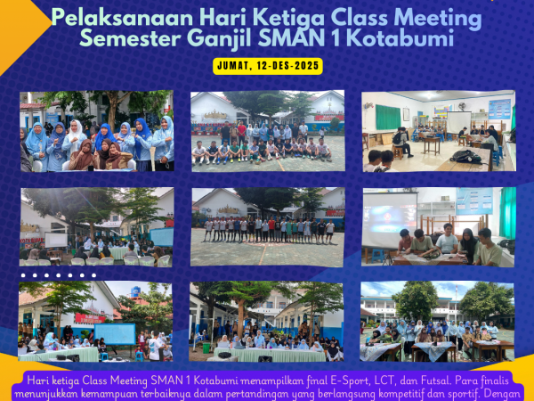 Pelaksanaan Hari Ketiga Class Meeting Semester Ganjil SMAN 1 Kotabumi