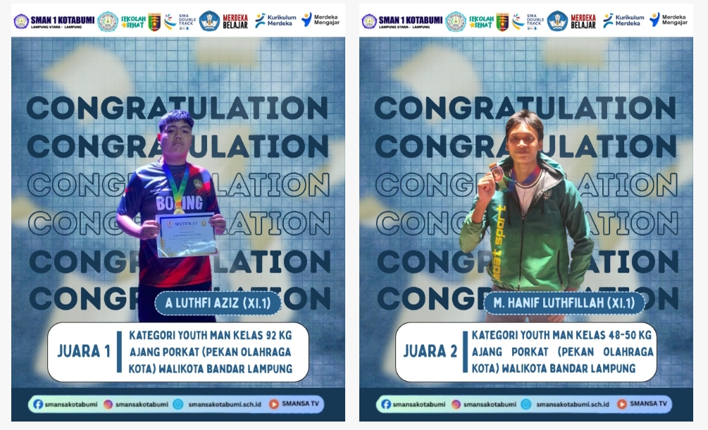 Siswa SMAN 1 Kotabumi Raih Prestasi Membanggakan pada Ajang PORKOT Tinju Tahun 2025