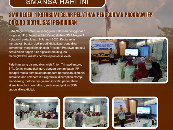 SMA Negeri 1 Kotabumi Gelar Pelatihan Penggunaan Program IFP Dukung Digitalisasi Pendidikan
